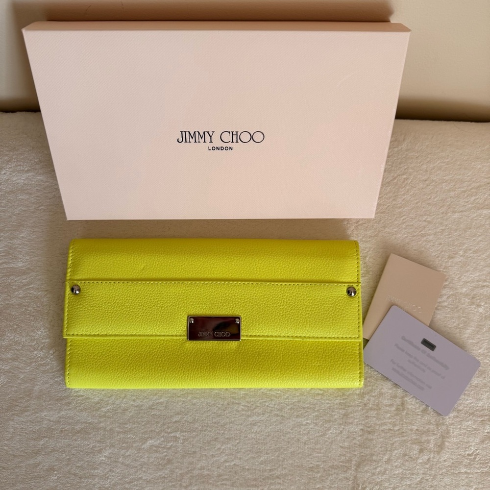 Jimmy Choo Neon Yellow Clutch